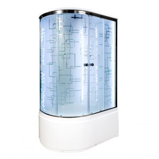 Душевая кабина Deto ЕМ4512 R LED 120х80х220 см