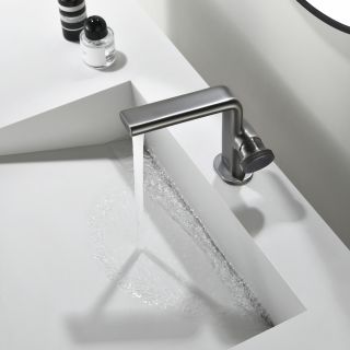 Смеситель для раковины Black&White Gravity 7207GM оружейная сталь