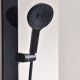 Душевой комплект Black&White Gravity 9025MB с термостатом чёрный матовый