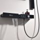 Душевой комплект Black&White Gravity 9025MB с термостатом чёрный матовый