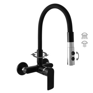 Смеситель для кухни Rav Slezak Colorado CO102.5/12CMATC черный хром