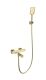 Смеситель для ванны с душем Wonzon & Woghand Stay 3 WW-B2026-A1-BG с термостатом брашированное золото