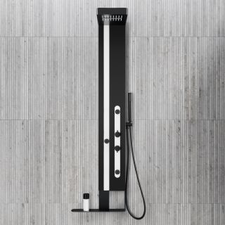 Душевая панель Black&White Gravity 027000 чёрный матовый/белый матовый