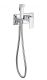 Смеситель встраиваемый с гигиеническим душем Grocenberg GB004 Хром