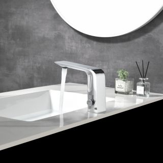 Сенсорный смеситель для раковины Black&White Gravity 7102GM оружейная сталь