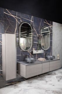 Раковина накладная Armadi Art Sole Corian 801-NM 40 см Nero Marquina