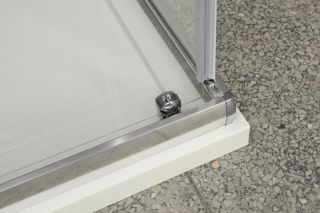 Душевой уголок прямоугольный, хром BelBagno UNIQUE-A-2-75/90-P-Cr