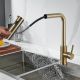 Смеситель для кухни Shevanik S263G с мультифункциональным изливом золотой сатин