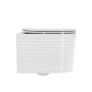 Подвесной унитаз Point Омега PN41902 безободковый белый