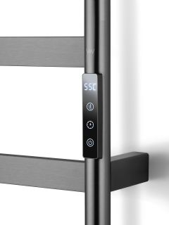 Полотенцесушитель электрический Wonzon & Woghand D?sseldorf WW-A204-GM 47x162 см тёмный графит