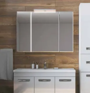 Зеркальный шкаф с подсветкой Vigo Plaza zsh.PLA.100.El 100 см белый