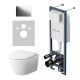 Комплект унитаза с инсталляцией AM.PM ErgoFit IS110151.741701 с сиденьем Микролифт и клавишей смыва хром