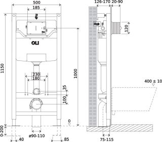 Комплект унитаза с инсталляцией Point Вега 879235pKA02+PN41711BM с сиденьем Микролифт