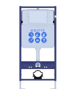 Комплект унитаза с инсталляцией Aquatek Либра SET AQUATEK ЛИБРА N рама Standard INS-0000012 унитаз Либра New AQ0530N-00 с тонким сиденьем soft-close