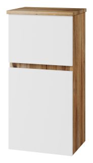 Подвесной шкаф Misty Ива 40см универсальный белый/дуб Вотан