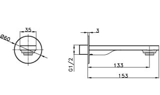 Излив Vincea VSWS-11CH, хром
