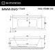 Гидромассажная ванна WHITECROSS Savia Duo 0103.170080.100.LINE.WH 170x80 Line белый