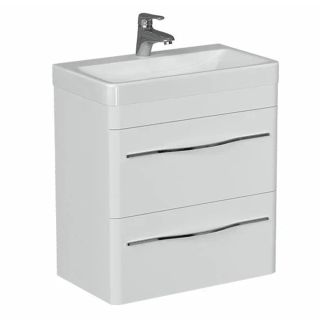 Тумба под раковину подвесная Velvex Jill tp.JIL.9595.60.2Y белый матовый, 60 см