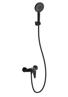 Смеситель для душа с гарнитуром Wonzon & Woghand Alfa WW-AE3102-MB чёрный матовый