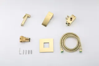 Гигиенический душ со смесителем Gappo G7207-3 золото