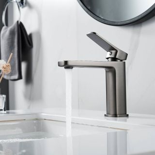 Смеситель для раковины Shevanik S9901T оружейная сталь