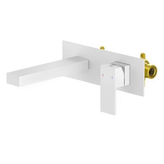 Смеситель встраиваемый для раковины Timo Selene 2071/16SM белый матовый