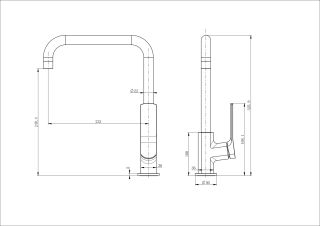 Смеситель для кухни Wonzon & Woghand WW-L1006-MW белый матовый