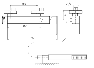 Смеситель для душа Rav Slezak Loira LR580.5/1Z золото