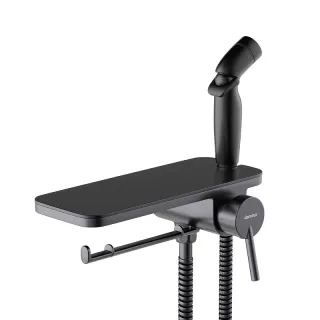 Гигиенический душ со смесителем Damixa Jupiter 773500301 черный встраиваемый