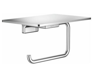 Держатель для туалетной бумаги с полочкой Rose RG1805 хром