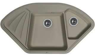 Кухонная мойка Florentina Капри серый шёлк