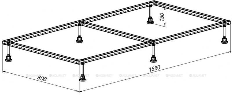 Каркас для поддона Aquanet 267182 158x80 см