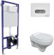 Комплект Berges 4в1 042441: инсталляция NOVUM кнопка D7 белая/хром глянец унитаз Albit S сиденье Top Slim SO