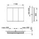 Зеркальный шкаф Keuco Royal Modular 800301121100000 120 см