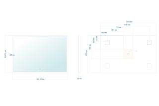 Зеркало с подсветкой ABBER See AG6107SXL-1.2 120см