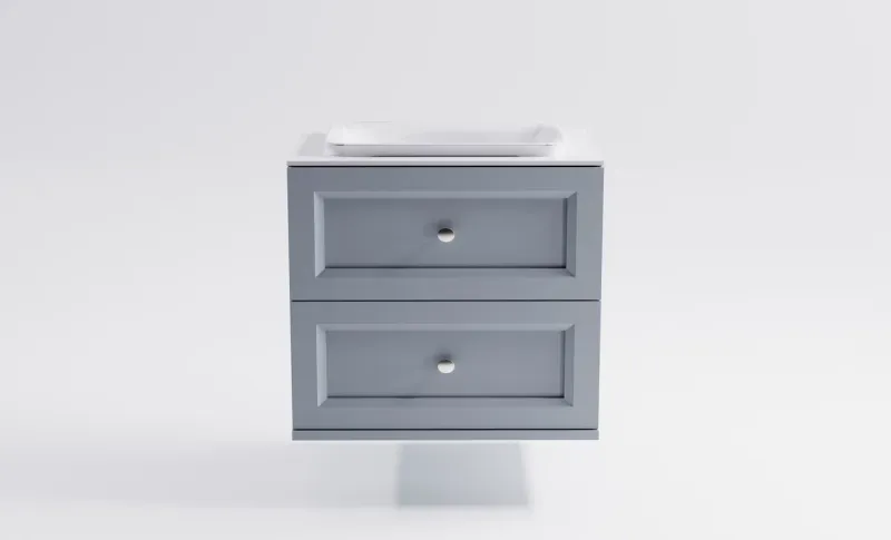 Тумба с раковиной Astra-Form Классик 4631177714306 80 см серый матовый