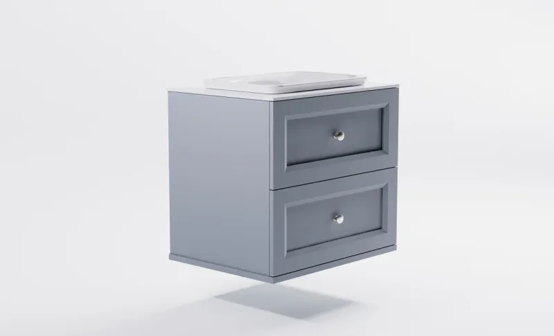 Тумба с раковиной Astra-Form Классик 4631177714238 70 см голубой матовый