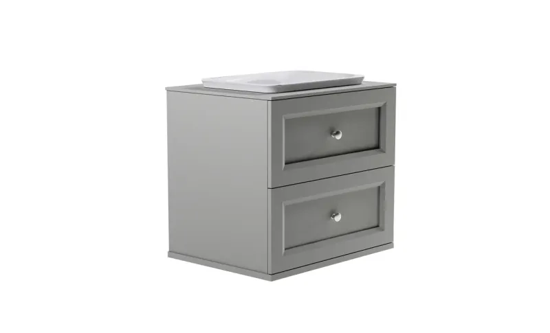 Тумба с раковиной Astra-Form Классик 4631177715686 70 см серый матовый