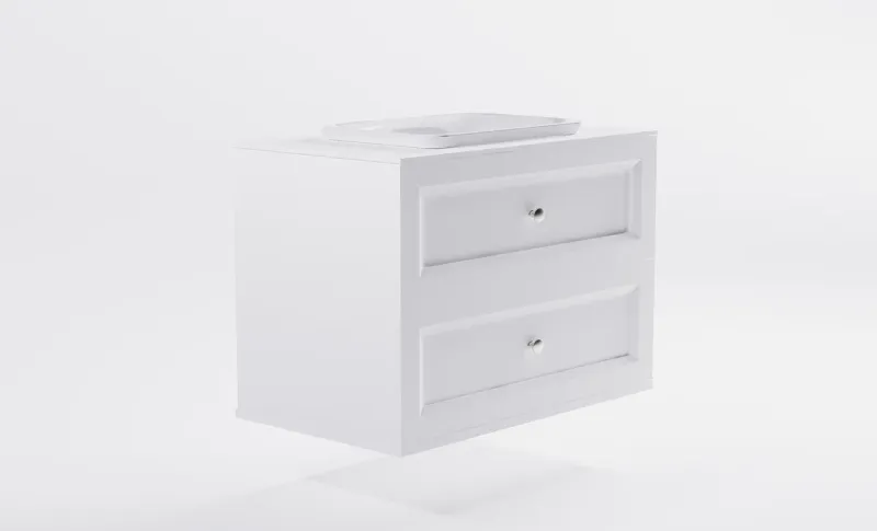 Тумба с раковиной Astra-Form Классик 4631177715891 100 см белый матовый