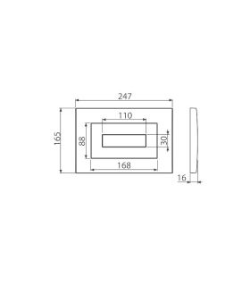 Кнопка смыва AlcaPlast для инсталляции золотая M475
