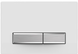 Кнопка смыва Aquatek Slim белый глянец/никель KDI-0000022