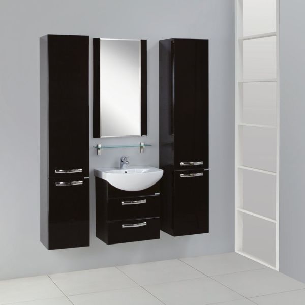 Тумба под раковину Акватон Ария 50см чёрный 1A140001AA950