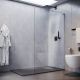 Душевая перегородка Veconi Korato KR-77, 800x2000, хром, стекло прозрачное