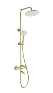 Душевая стойка Wonzon & Woghand Capsule WW-B3031-A3-BG с термостатом брашированное золото