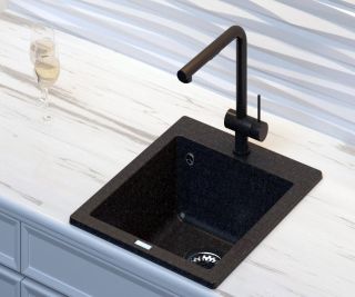 Мойка кухонная Point Динара PN3004B 42 см черный