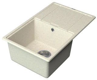 Мойка кухонная Point Лаура PN3005BG 78 см светло-бежевый