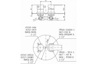 Смеситель для душа Rav Slezak Colorado CO286K Хром