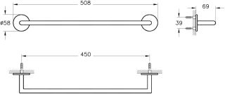 Держатель полотенец VitrA Origin A4488636