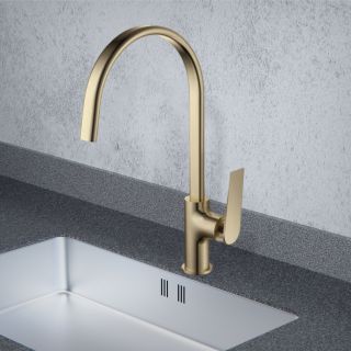 Смеситель для кухни Maretti Campanella CP31RZZ847, золотой сатин