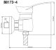 Смеситель для душа BOOU B8173-4 хром